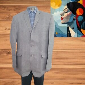 Louis Philippe Men's 2-Button Suit Coat Size 42L – Formal Blazer with Vent